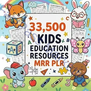 kids Kids Learning 33,500+ Activities Bundle - PLR & MRR