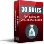 30 Rules For Being An Online Marketer - PLR eBook