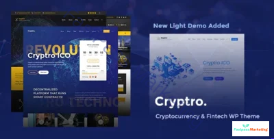Home 12 Cryptro v1.5.3 - Cryptocurrency & Blockchain WordPress Theme