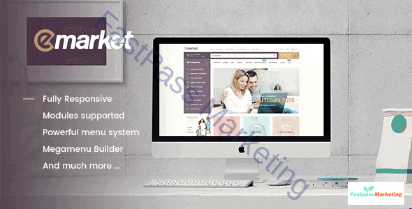 Emarket v8.2.3 - Multi-Purpose WooCommerce WordPress Theme eMarket v8.2.3 - Multi-Vendor Marketplace WordPress Theme - Image 1