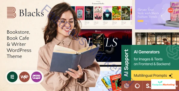 blacks-book-store-book-cafe-writer-wordpress-theme Blacks v1.7.0 - Bookstore, Book Cafe & Writer WordPress Theme - Image 1
