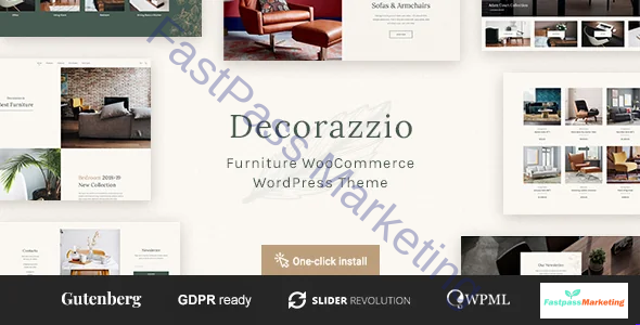Decorazzio Interior Design And Furniture Store Wordpress Theme