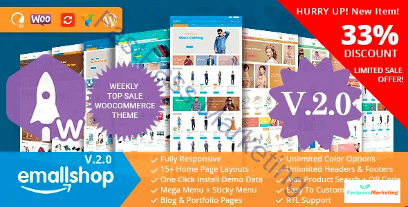 Emallshop Responsive Multipurpose Woocommerce Theme