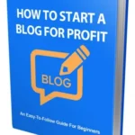 How To Start A Blog For Profit - PLR eBook