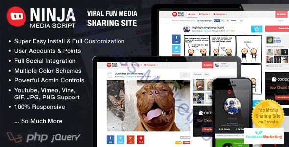 ninja-media-script-viral-fun-media-sharing-site Ninja Media Script Viral Fun Media Sharing Site