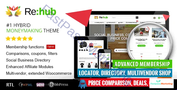 Rehub Directory Shop Coupon Affiliate Theme