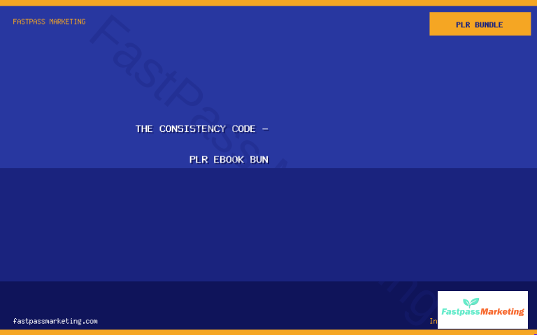 The Consistency Code - PLR eBook Bundle