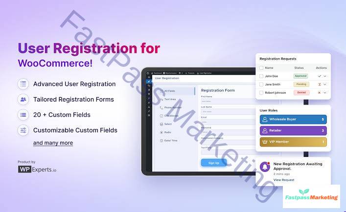 user registration User Registration WooCommerce v1.6.10 - WordPress Plugin - Image 1