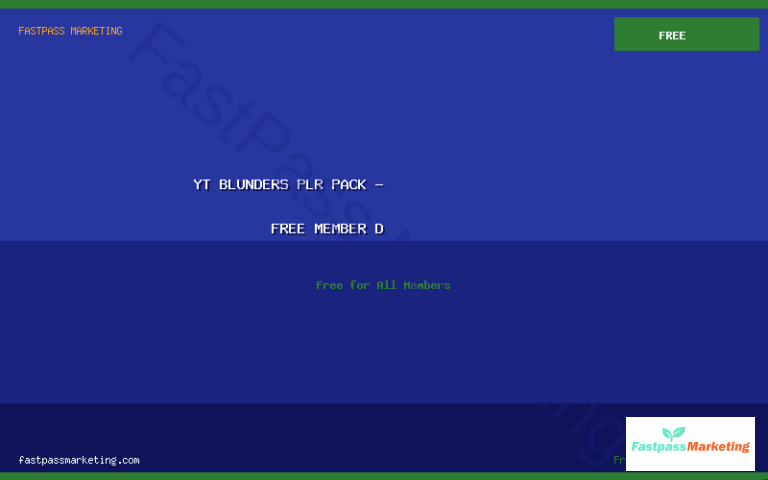 YT Blunders PLR Pack - Free Member Download