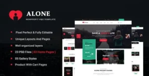 Alone v7.9.11 - Charity & Nonprofit WordPress Theme