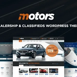 Motors GPL v5.6.102 car dealer and rental WordPress theme