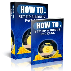 How To Set Up A Bonus Package - PLR Training