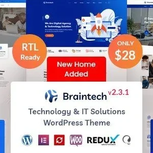 Braintech Technology & IT Solutions WordPress Theme v2.8.1