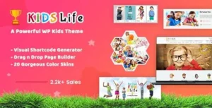 Kids Life Children WordPress Theme v5.6
